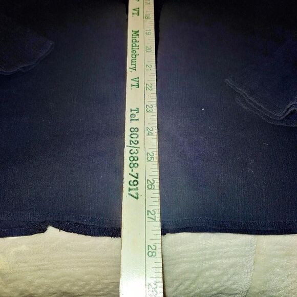 J. Crew Women's Vintage y2k Embroidered Navy Blouse/Beach Cover - Picture 8 of 8